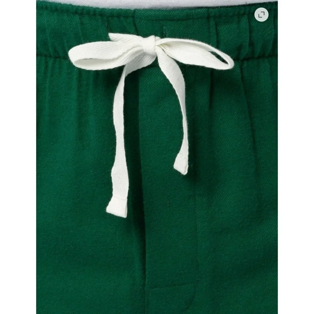 Fruit of the Loom Mens Flannel Pajama Set Hunter Green XL Sleepwear 2-Piece New